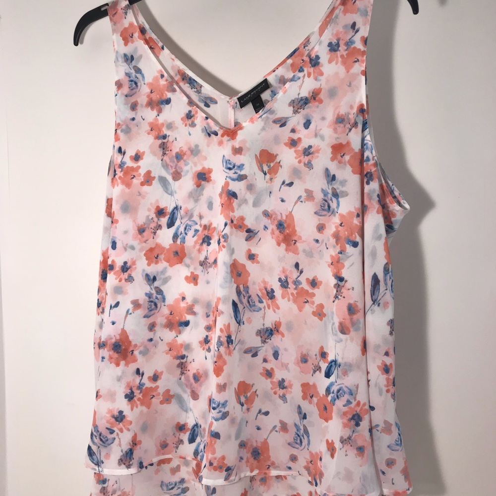 Lane Bryant womens size 20 sleeveless floral top